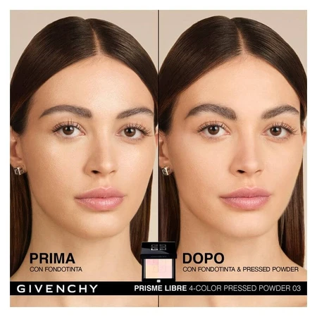 Polvos compactos Prisme Libre de Givenchy: polvos fijadores matificantes y alisantes n.º 03 Voile Rosé