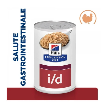 Hill's Prescription Diet Dog Digestive Care i/d Kalkoen - Natvoer voor honden met maag- en darmklachten, 360 g