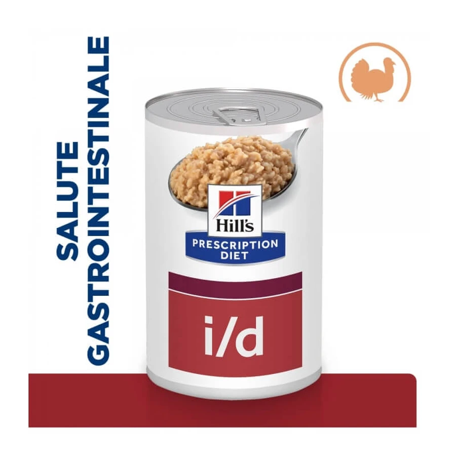 Hill's Prescription Diet Dog Digestive Care i/d Kalkoen - Natvoer voor honden met maag- en darmklachten, 360 g