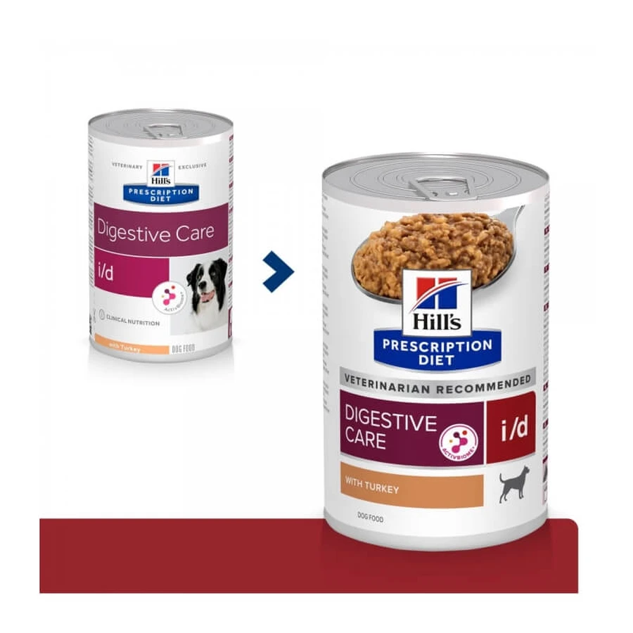Hill's Prescription Diet Dog Digestive Care i/d Kalkoen - Natvoer voor honden met maag- en darmklachten, 360 g