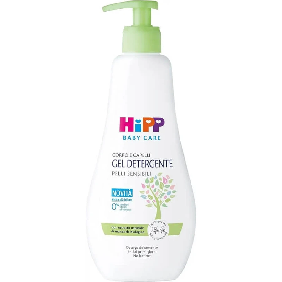 Hipp Baby Care - Gel nettoyant pour le corps et les cheveux, 400 ml