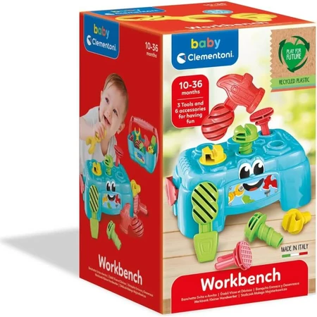 Clementoni Screw-On &amp; Screw-Off Toy Bench, 10–36m