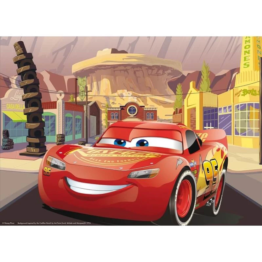 Disney Disney 3 Go-Cars the Movie - puzzel van 35 stukjes, 70 x 50 cm
