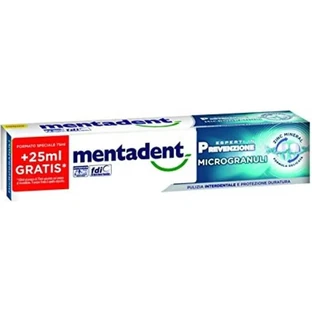 Mentadent Microgranules - Anti-Plaque Toothpaste 75+25 ml