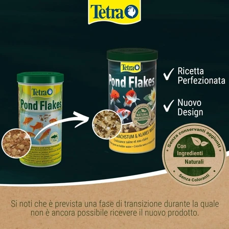Tetra Pond Flakes – Alleinfutter für Goldfische, 1 Liter
