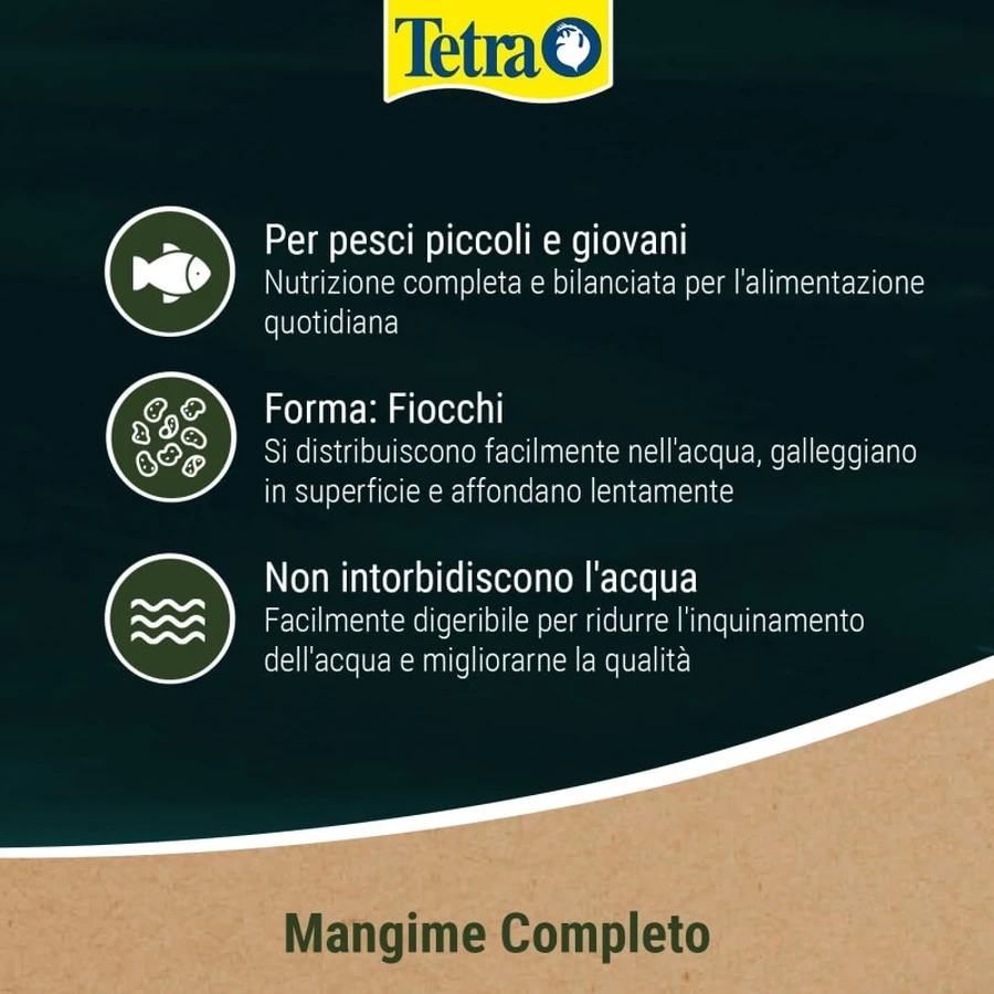 Tetra Pond Flakes – Alleinfutter für Goldfische, 1 Liter