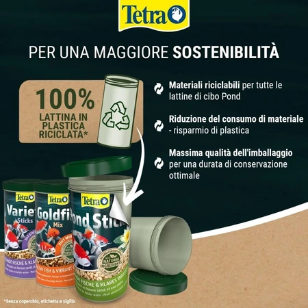 Tetra Pond Flakes – Alleinfutter für Goldfische, 1 Liter