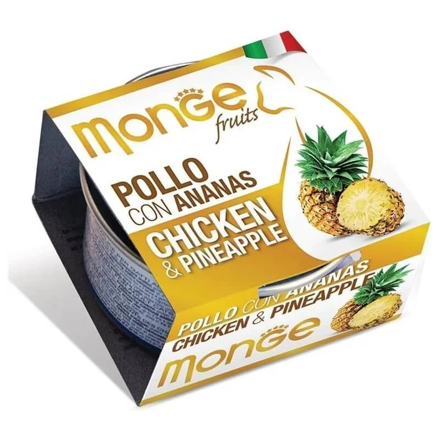 Monge Fruits - Chicken with Pineapple Wet Cat Food, 80 g