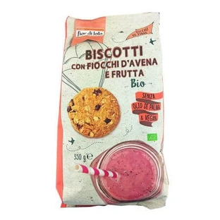 Bio-Kekse mit Haferflocken und Obst, 350 g, Fior di Loto