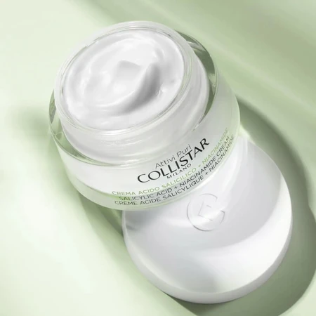 Collistar Pure Actives - Crema antiimperfecciones con ácido salicílico y niacinamida, 50 ml