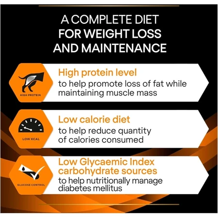 Purina Pro Plan Diet for Obesity - Compleet dieetvoer voor volwassen honden met overgewicht of diabetes, 12 kg