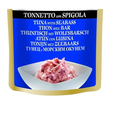 Schesir Tonnetto met zeebaars in gelei – Compleet kattenvoer, 50 g