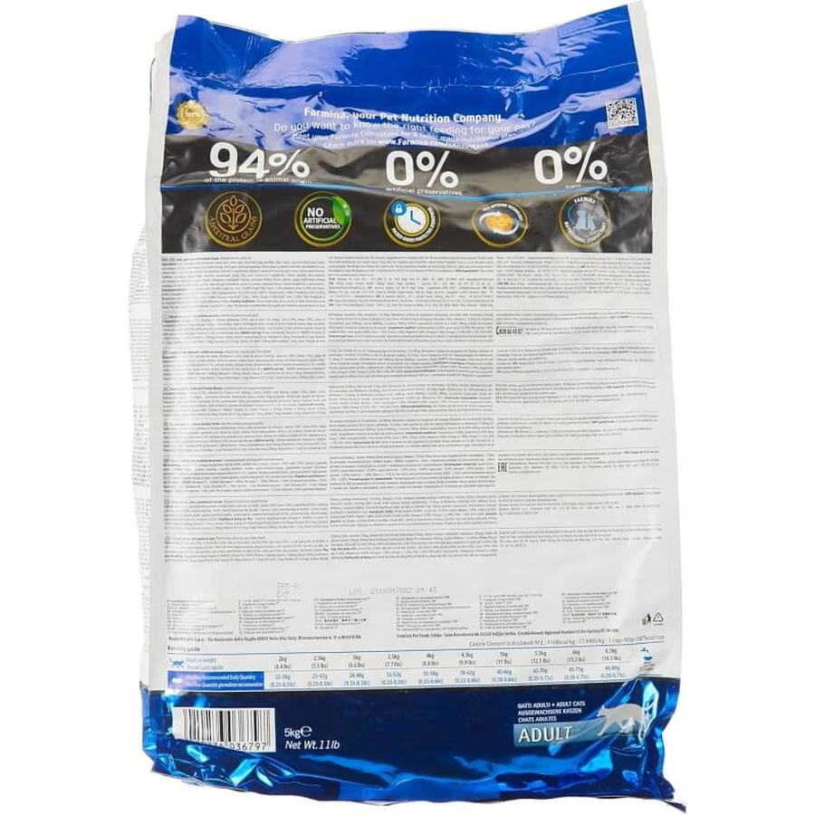 Farmina N&amp;d Ocean Adult met kabeljauw en sinaasappel - Compleet kattenvoer, 5 kg