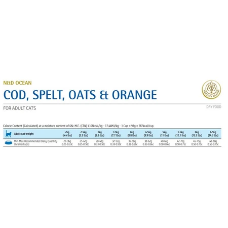 Farmina N&amp;d Ocean Adult met kabeljauw en sinaasappel - Compleet kattenvoer, 5 kg