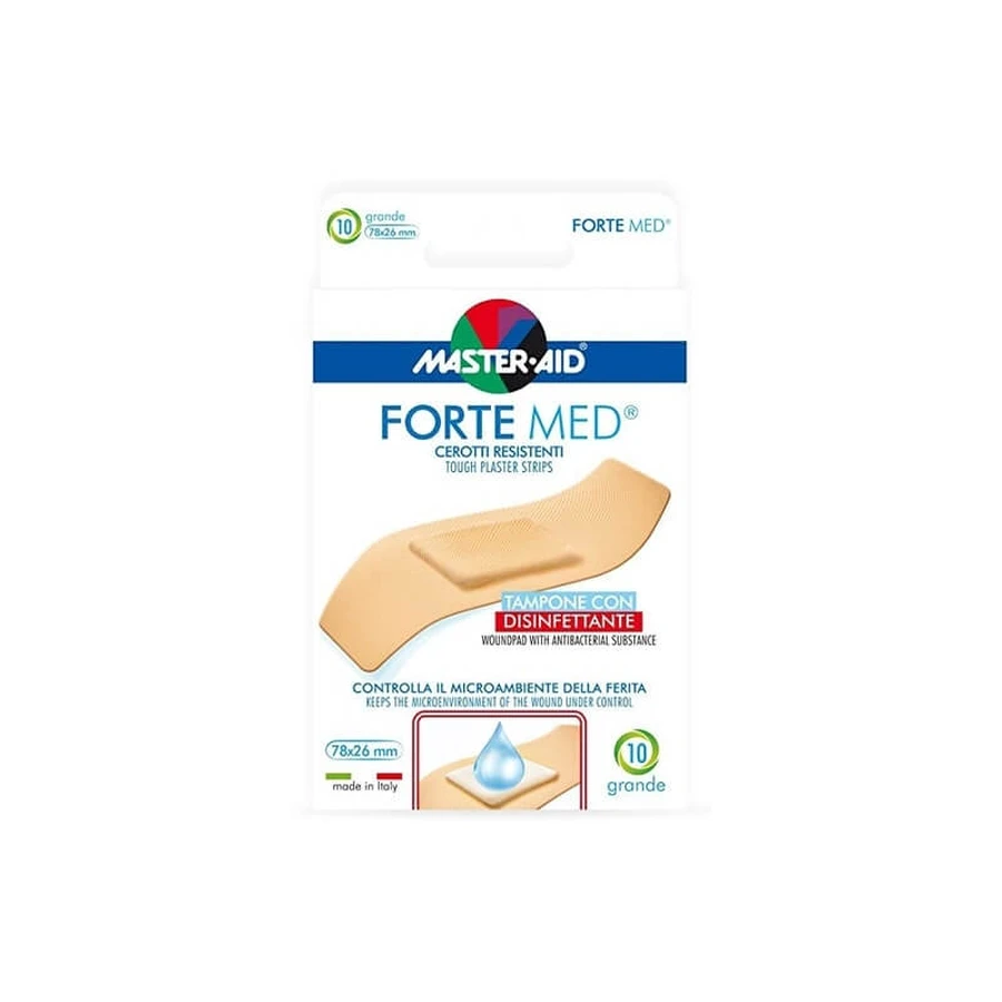 Master Aid Strong Medium-Strength Patches - 10 large patches