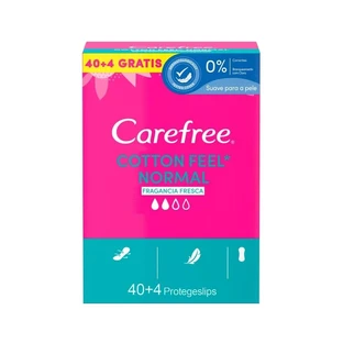 Carefree Cotton Feel Normal - 40+4 salvaslips sin perfume