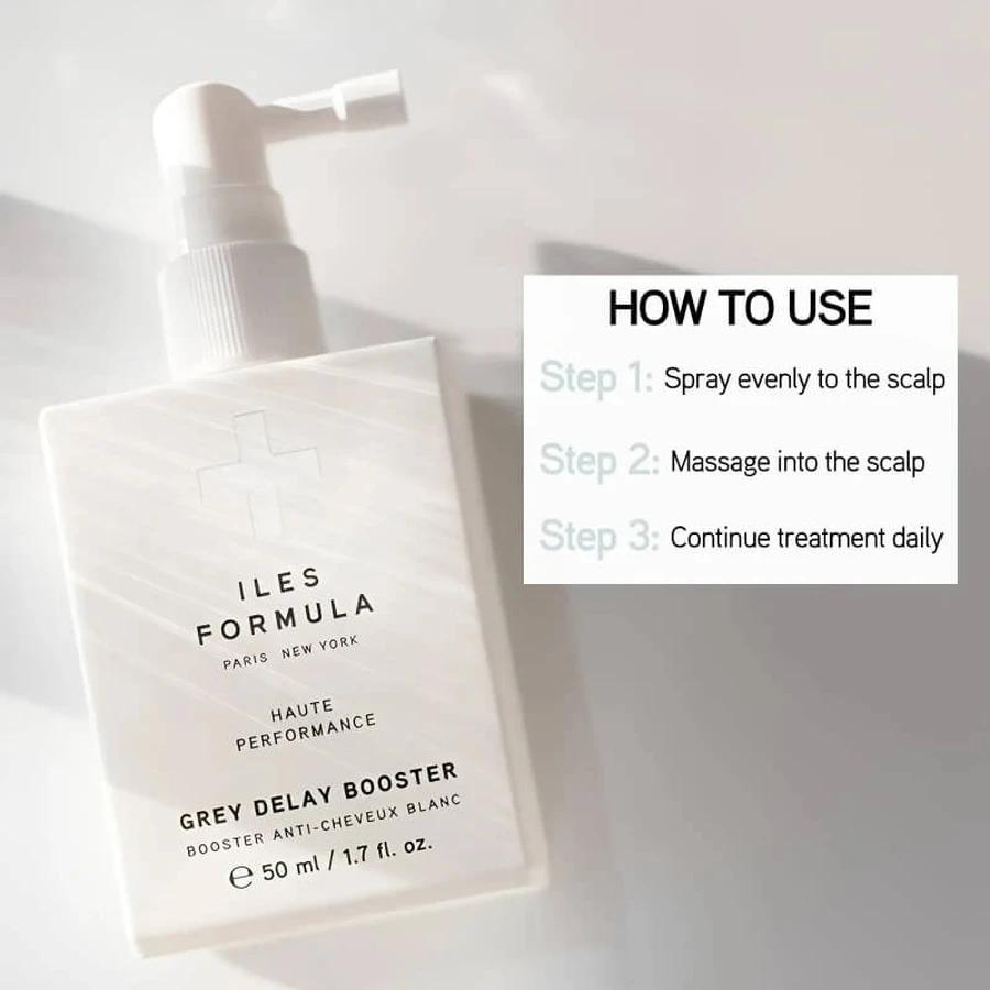 Iles Formula Grey Delay Booster - Treatment for Gray Hair, 50 ml