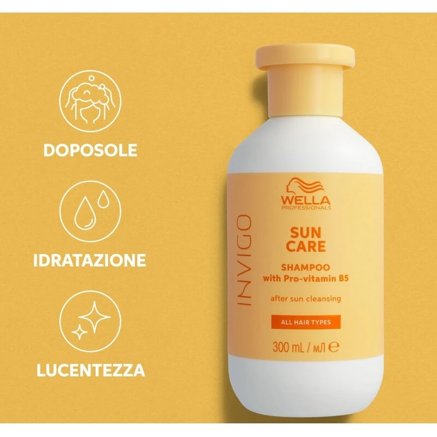 Wella Invigo Sun After Sun Cleansing Shampoo – Shampoo für sonnengeschädigtes Haar, 300 ml