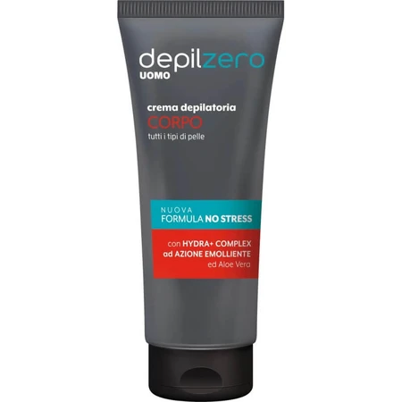 Depilzero for Men - Ontharingscrème voor het lichaam met aloë vera, 200 ml
