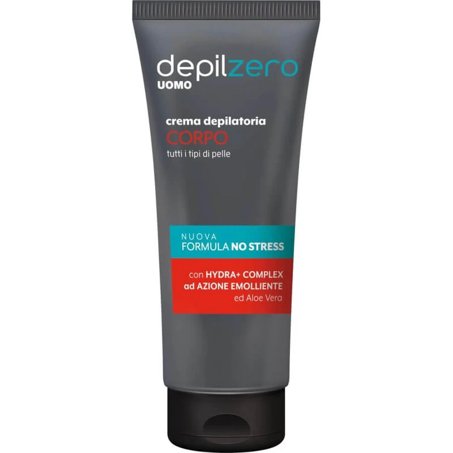 Depilzero for Men - Ontharingscrème voor het lichaam met aloë vera, 200 ml