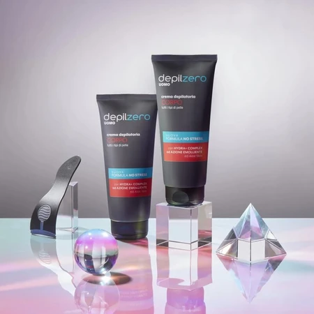 Depilzero for Men - Ontharingscrème voor het lichaam met aloë vera, 200 ml