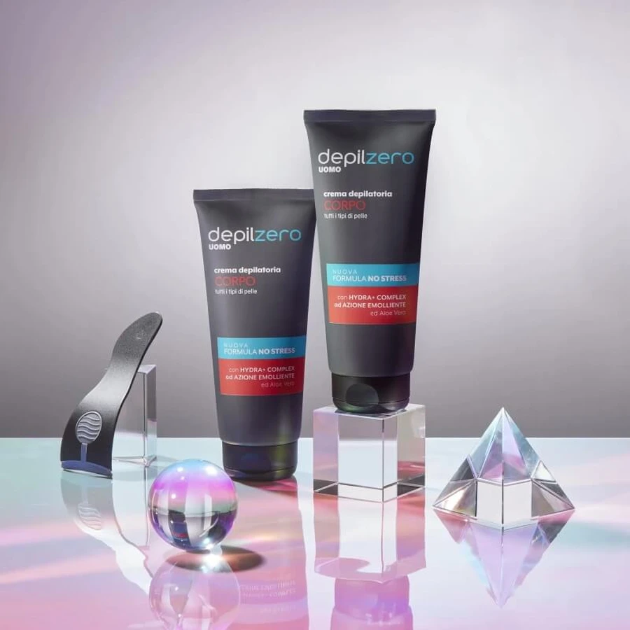 Depilzero for Men - Ontharingscrème voor het lichaam met aloë vera, 200 ml