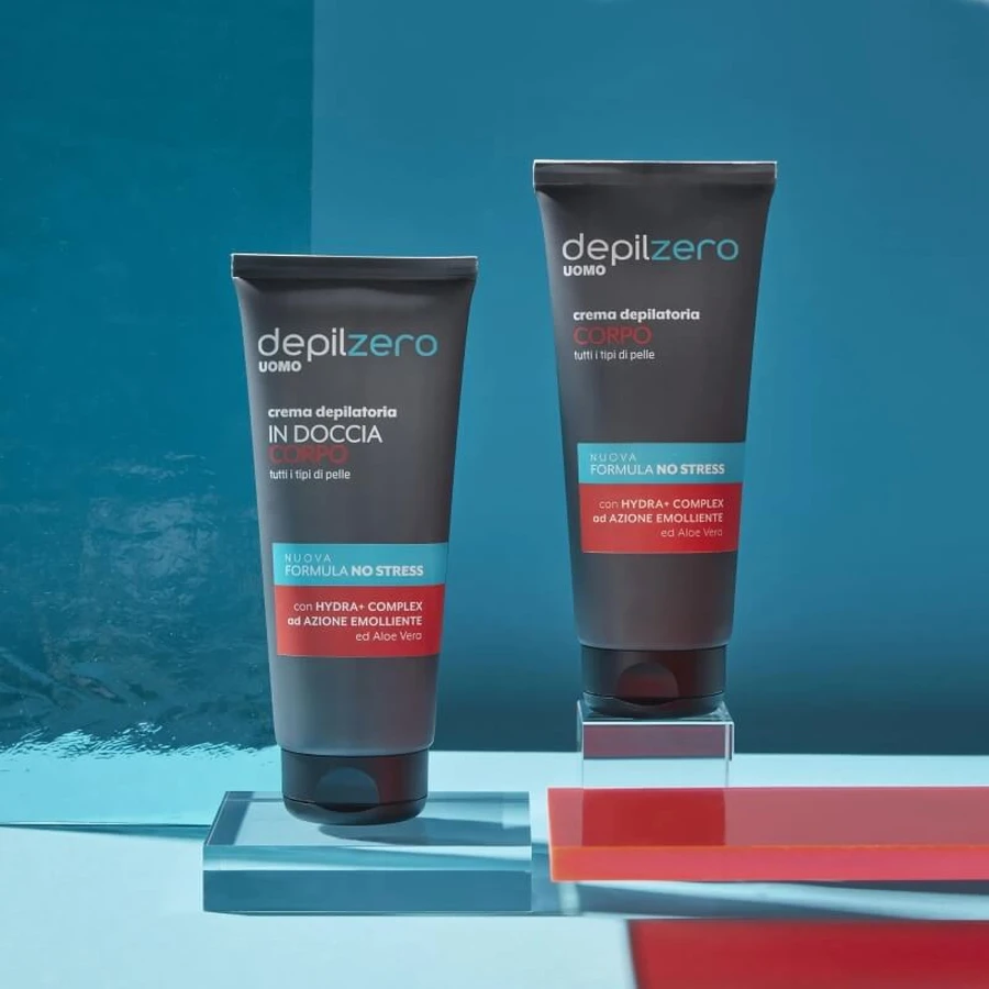 Depilzero for Men - Ontharingscrème voor het lichaam met aloë vera, 200 ml