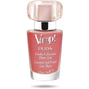Pupa Vamp ! - Vernis à ongles parfumé à effet gel, parfum de rose, n° 110 Warm Peach