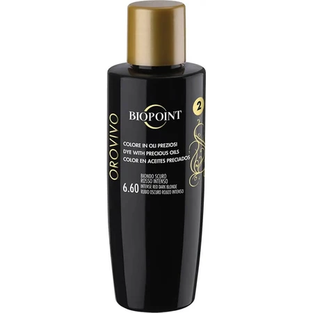 Biopoint Orovivo Color Elixir - Hair Dye No. 6.60, Dark Blonde with Intense Red