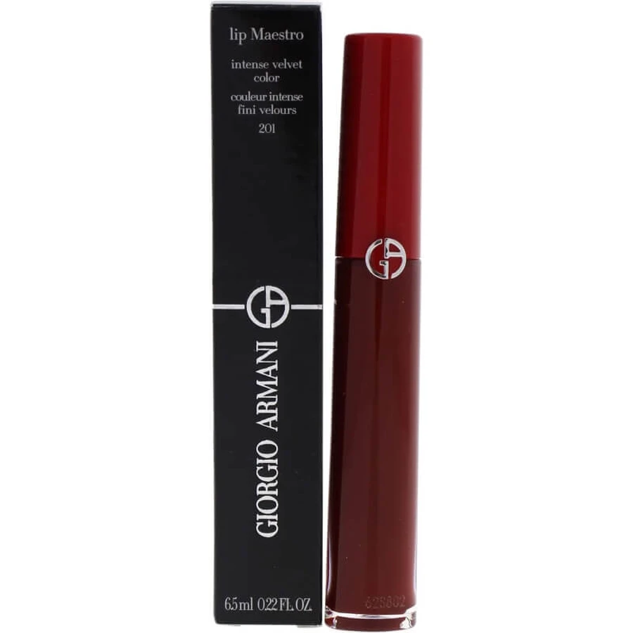 Giorgio Armani Lip Maestro - Rouge à lèvres liquide mat velouté n° 201 Dark Velvet