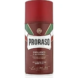 Proraso Shaving Foam for Coarse Beards—Softening and Nourishing, with Sandalwood Oil and Shea Butter, 400 ml