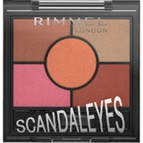 Rimmel ScandalEyes oogschaduwpalet met 5 kleuren, nr. 04 Burgundy Pink