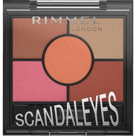 Rimmel ScandalEyes 5-Farben-Lidschattenpalette Nr. 04 Burgundy Pink