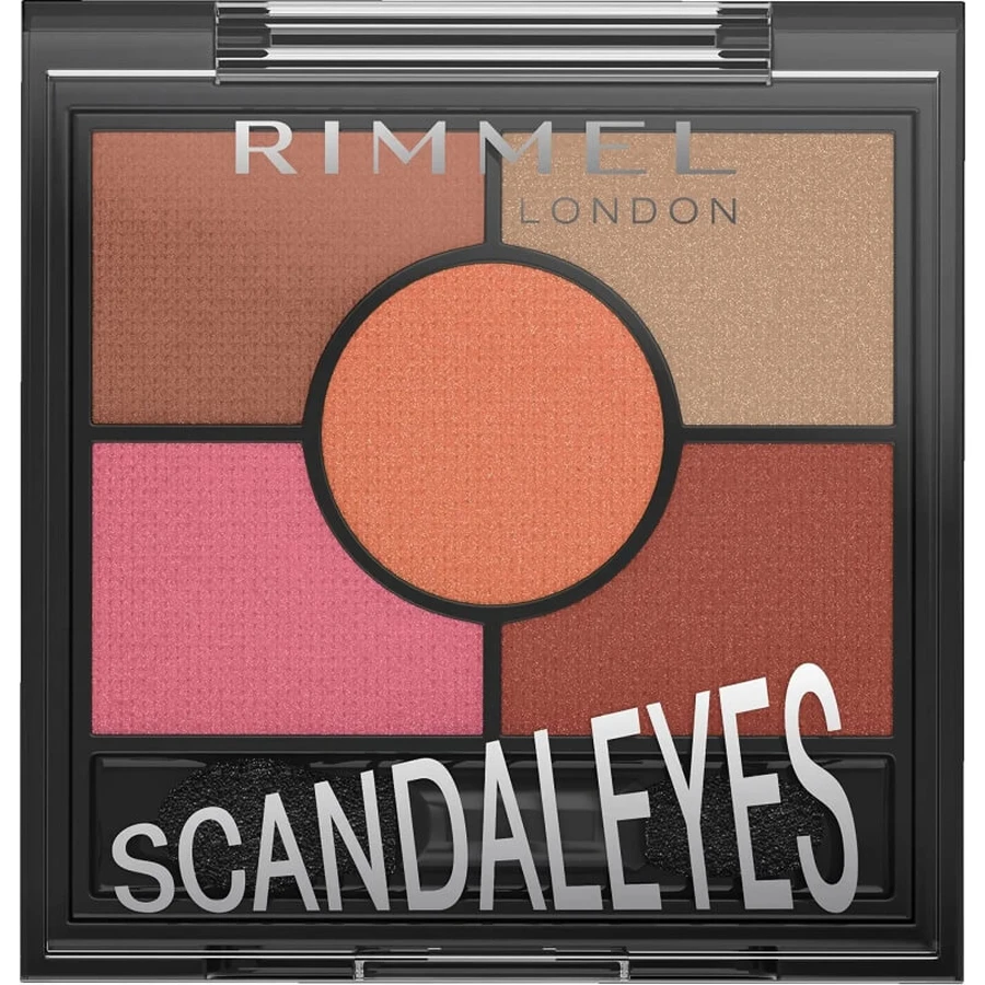 Rimmel ScandalEyes 5-Farben-Lidschattenpalette Nr. 04 Burgundy Pink