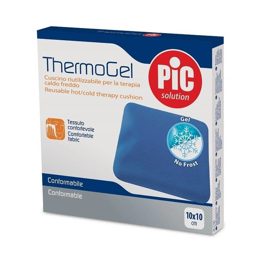 Pic Thermogel - Warmte-/koudekussen met hoes, 10 x 10 cm