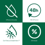 Borotalco Seta, cu parfum de talc și flori de trandafir – deodorant roll-on cu eficacitate de 48 de ore, 50 ml
