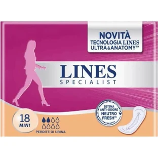 Lines Specialist Lady Mini - 18 pads for light incontinence