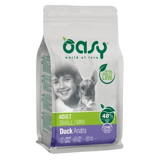 Oasy Grain-Free Dog Small-Mini Duck - Alimento completo para perros adultos de razas pequeñas, 2,5 kg