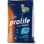 Prolife Dualfresh Adult Medium-Large Zalm, Kabeljauw & Rijst - Compleet voer voor volwassen honden van middelgroot tot groot formaat, 12 kg
