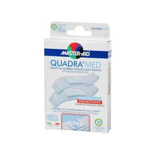 Master Aid Square Medium Soft verbanden van niet-geweven stof - 20 verbanden in 2 maten