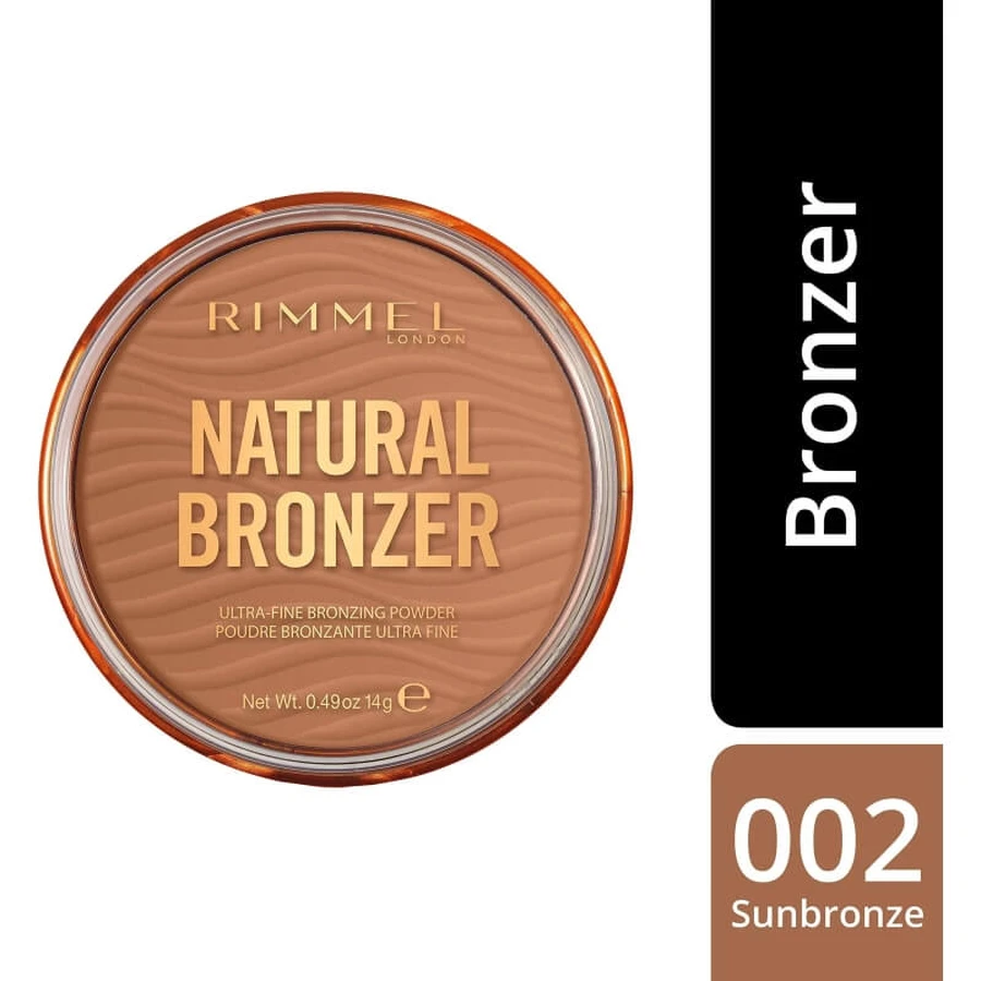 Bronceador natural de Rimmel - Polvos bronceadores compactos n.º 002 Sunbronze