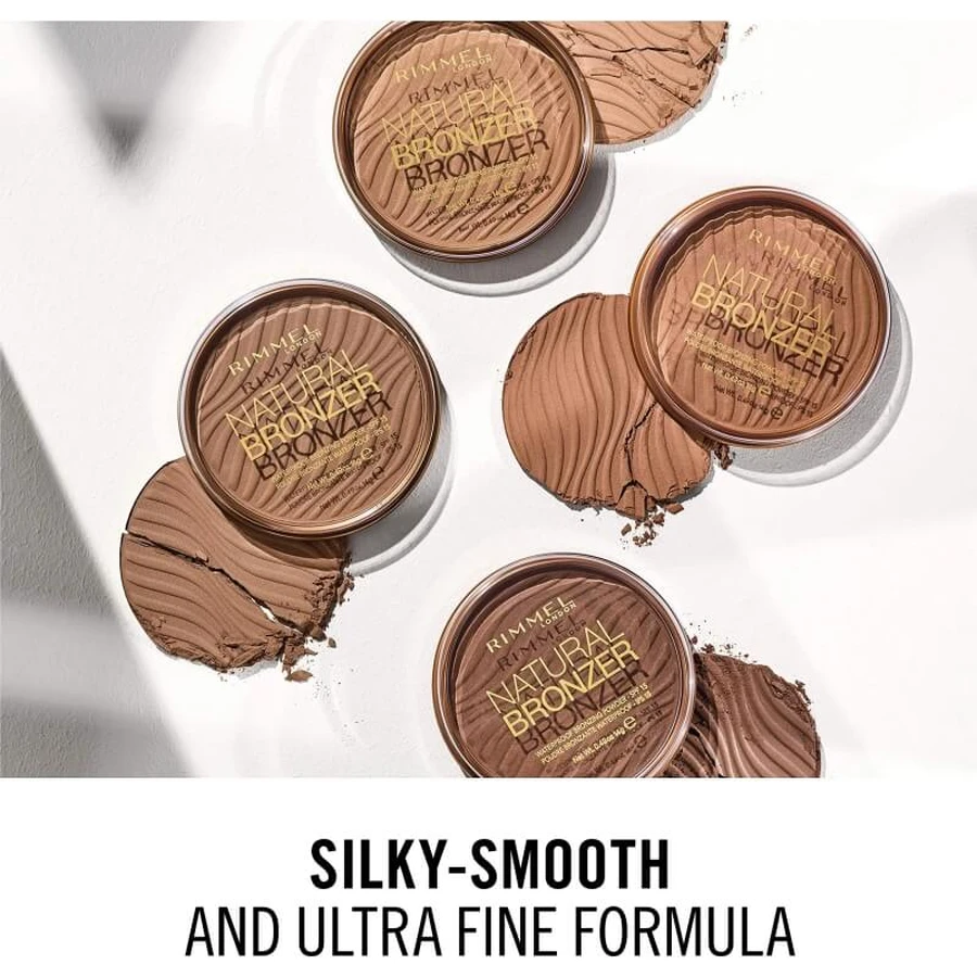 Bronceador natural de Rimmel - Polvos bronceadores compactos n.º 002 Sunbronze