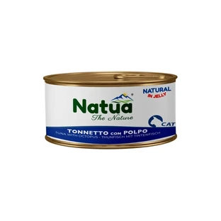 Natua Natural Tuna and Octopus in Jelly - Complete Food for Adult Cats, 85 g