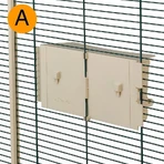 Ferplast Nota – cușcă pentru păsări exotice de exterior, cu roți și sertar extensibil