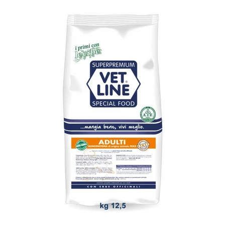 Vet Line Adult Fish Formula - Complete Dog Food, 12.5 kg