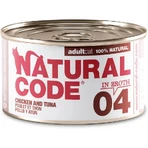 Natural Code 04 Kip en tonijn - Compleet voer voor volwassen katten, 85 g