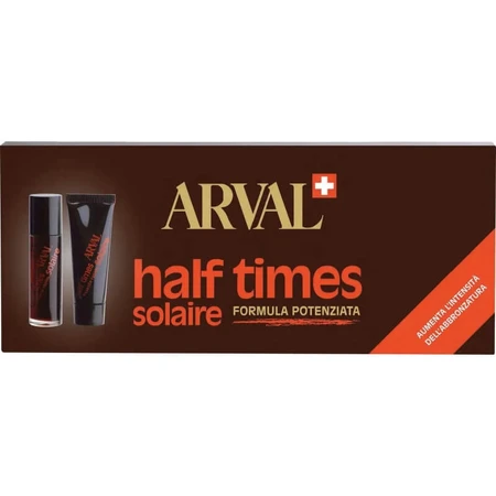 Arval Half Times – Sun Enhancer Kit – 5 x 10 ml Quick Tanning Lotion + 5 x 10 ml Quick Fixer