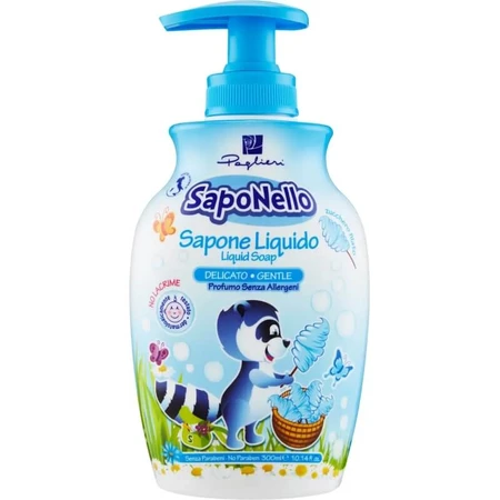 Jabón líquido Saponello con aroma a algodón de azúcar, 300 ml