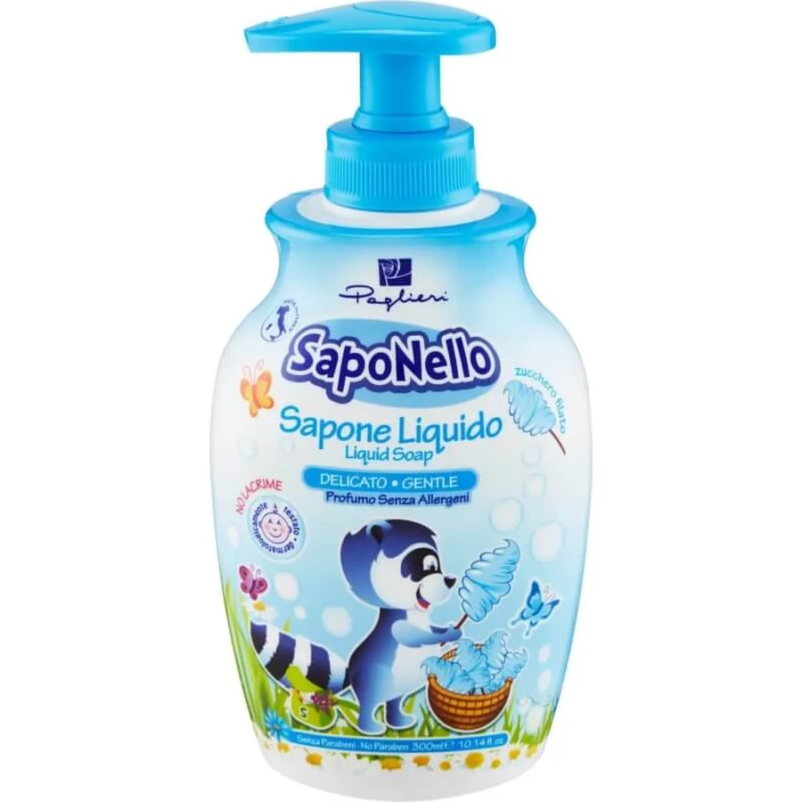 Jabón líquido Saponello con aroma a algodón de azúcar, 300 ml