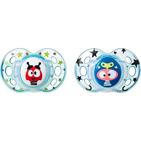 Tommee Tippee Fun Style - 2 pacifiers, 18–36 m